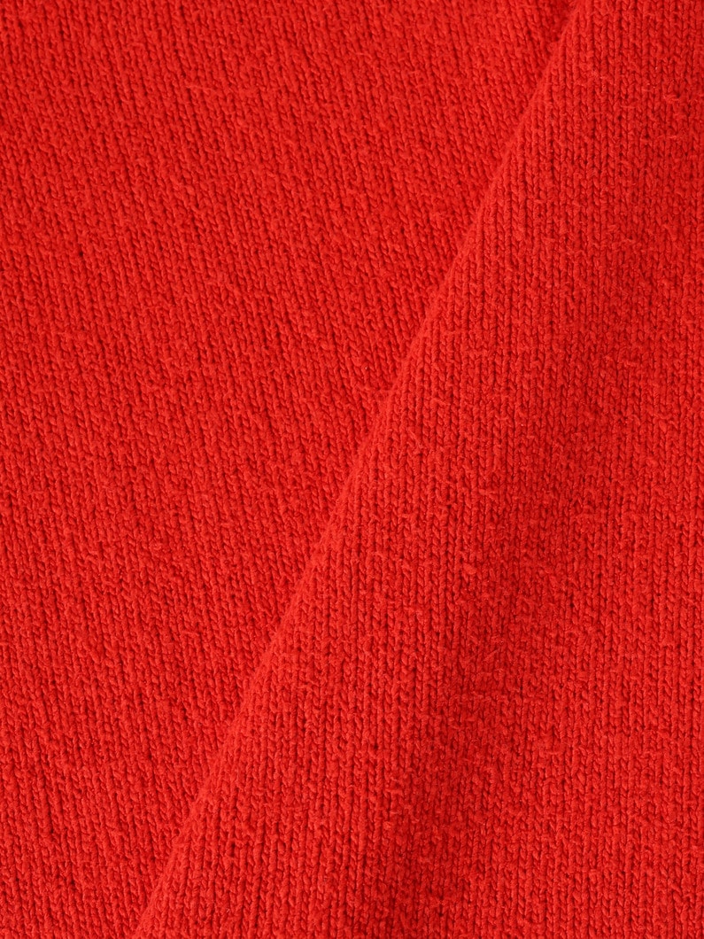 ウォッシュド シルク ネップ ニット プルオーバー 詳細画像 red 3