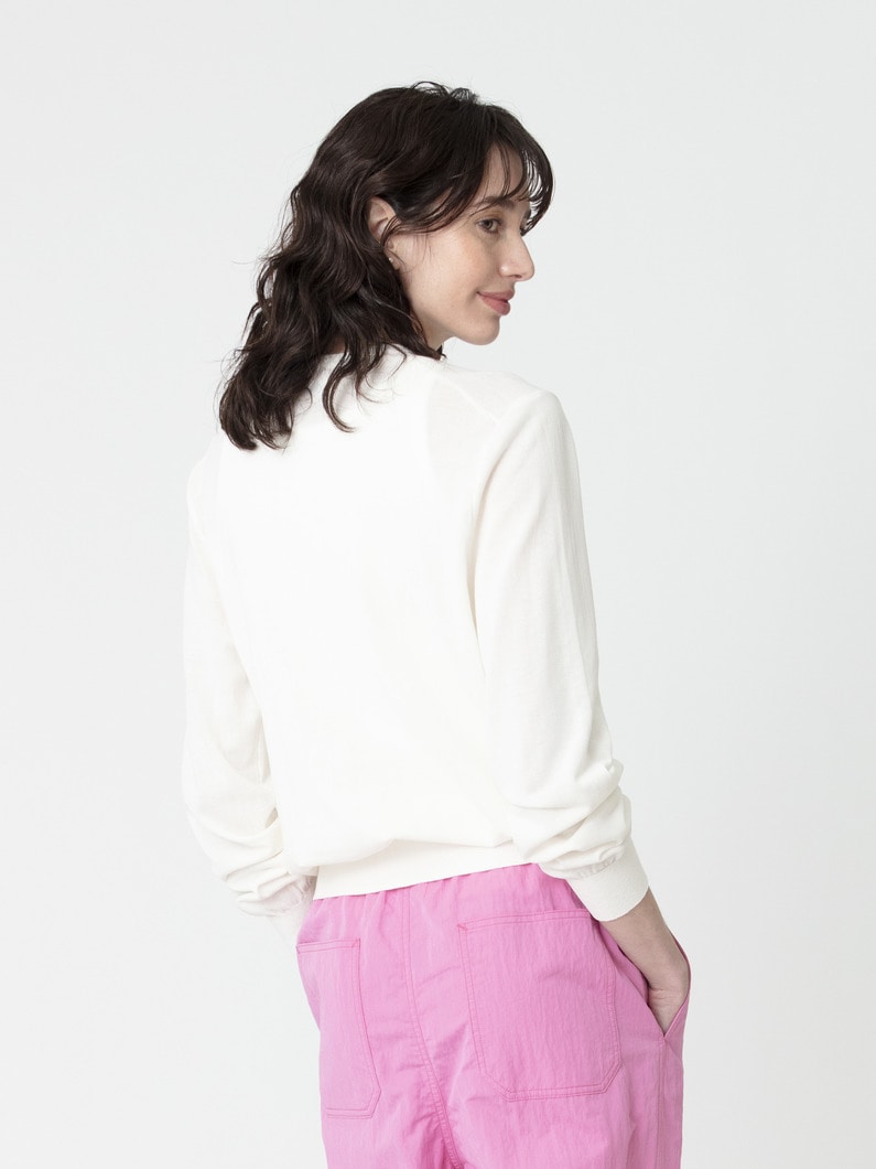 ヘキサゴナル ニットプルオーバー 詳細画像 white 2