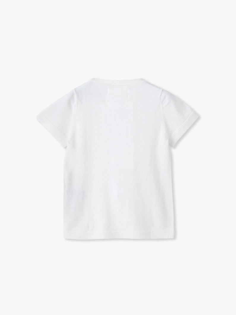 アメリカ コットンカシミア ニット ティー 詳細画像 white 1