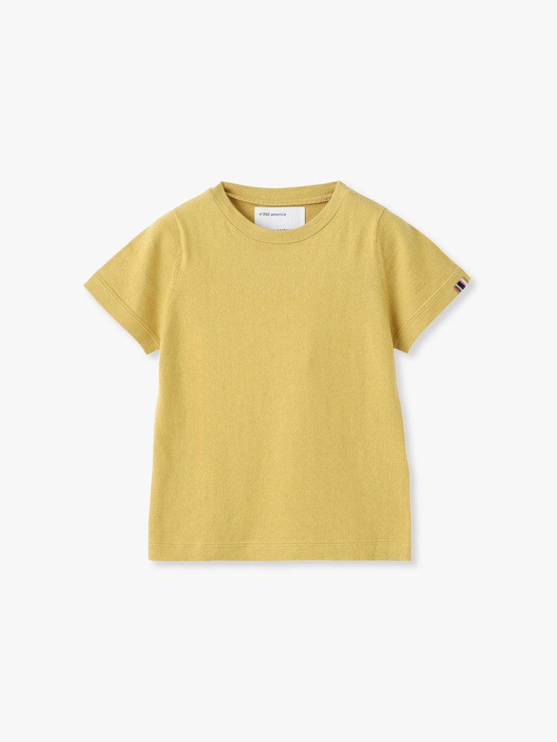 アメリカ コットンカシミア ニット ティー 詳細画像 yellow