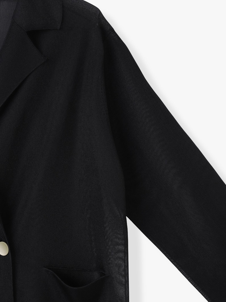 ライトシアー ニットジャケット 詳細画像 black 2