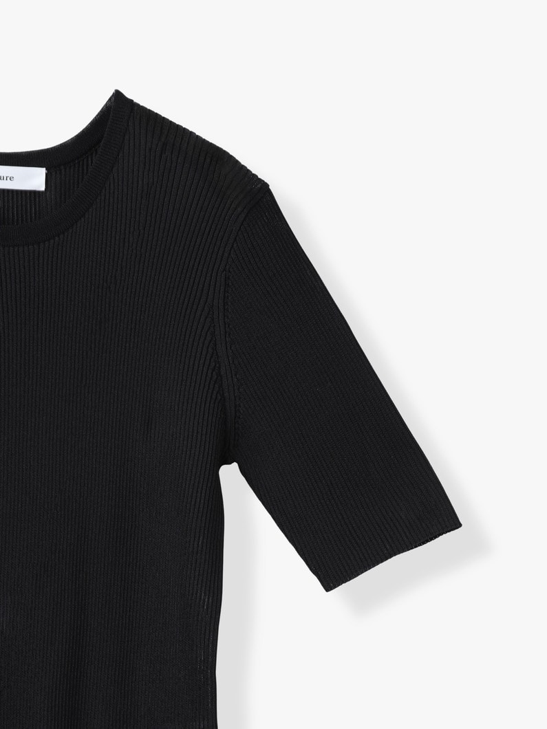 ライトシアー ニットトップ 詳細画像 black 2