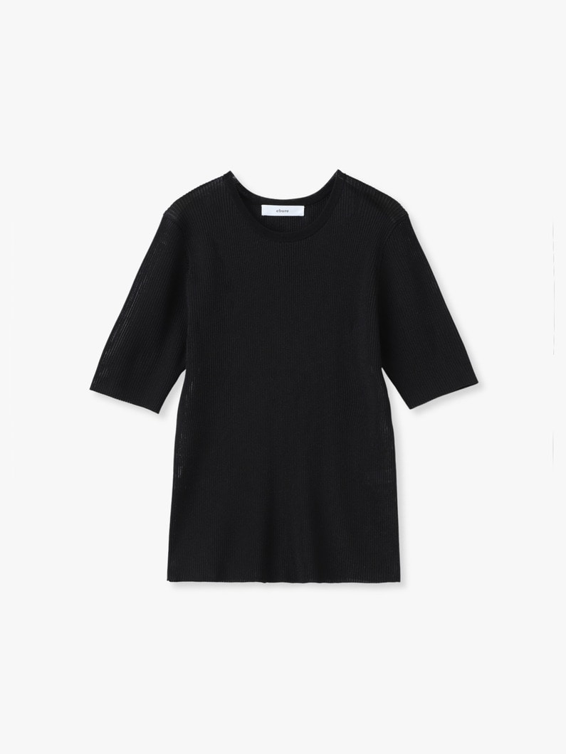 ライトシアー ニットトップ 詳細画像 black 1