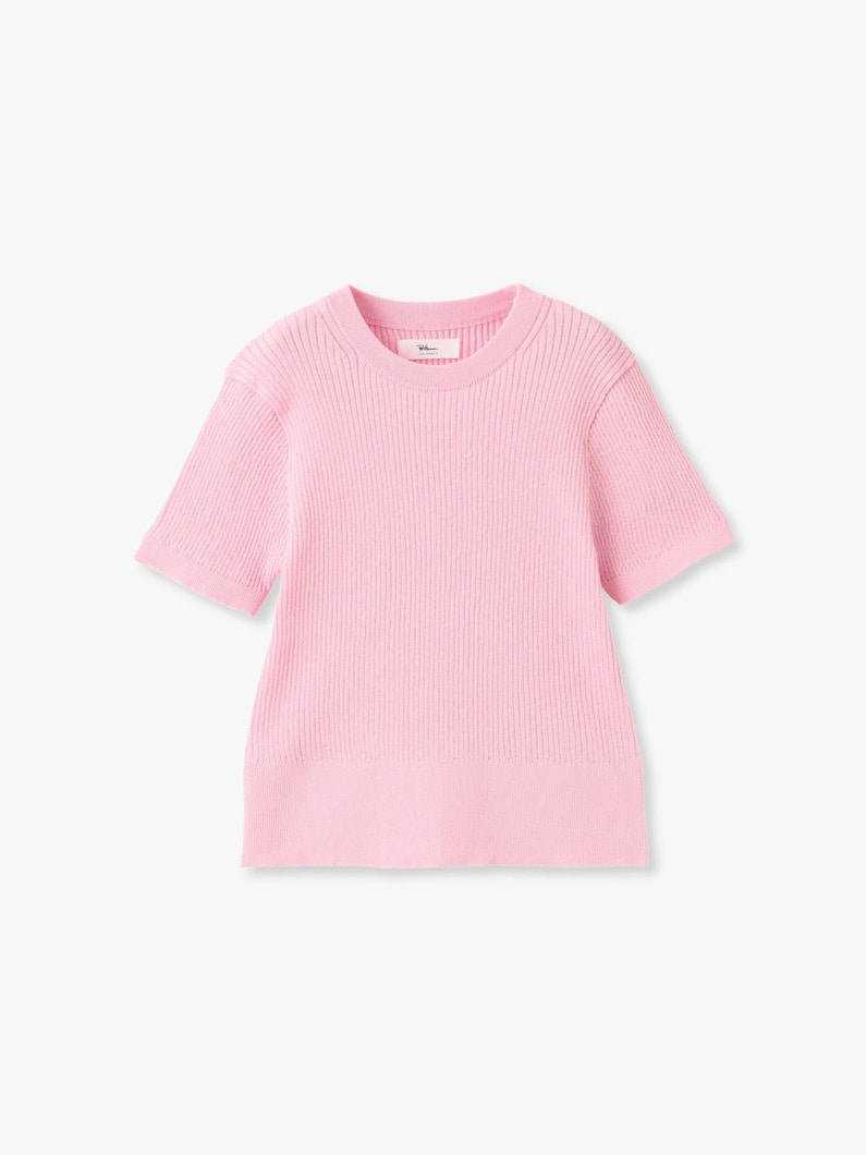 エアリー リブ ニット ティー 詳細画像 pink 3