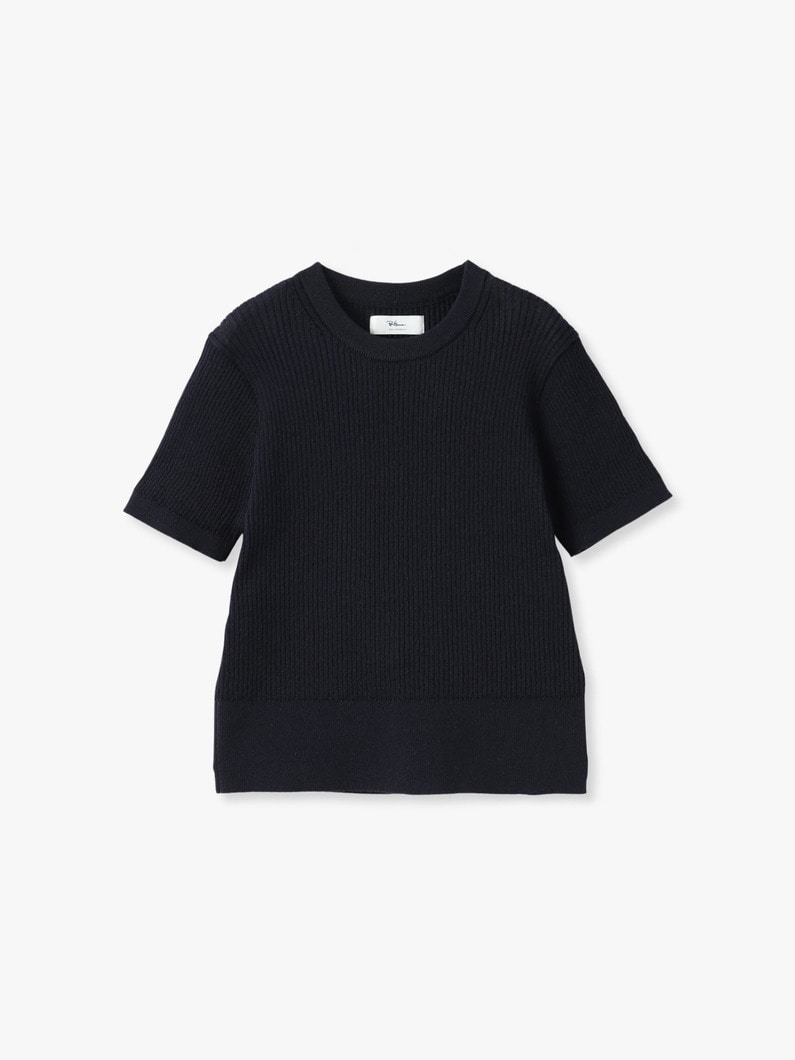 エアリー リブ ニット ティー 詳細画像 navy 4