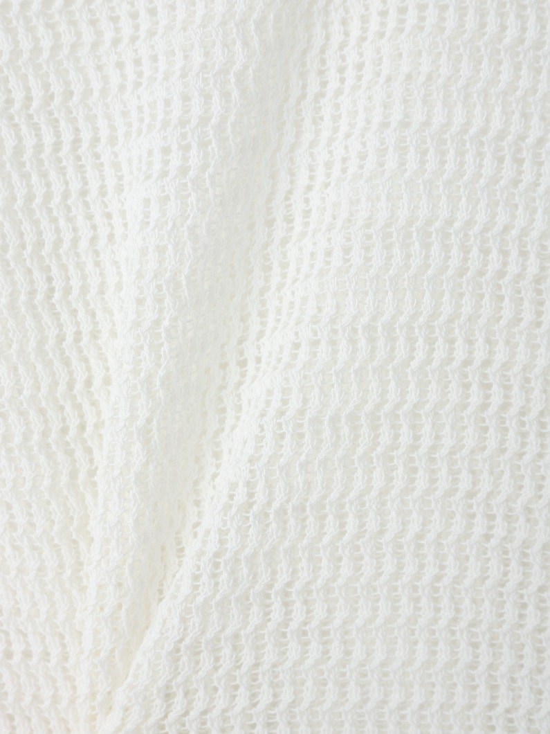 メッシュ ニット ティー 詳細画像 white 3