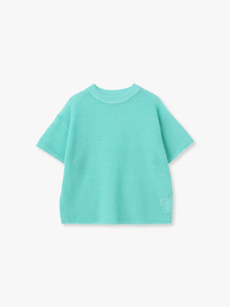 メッシュ ニット ティー 詳細画像 green 4