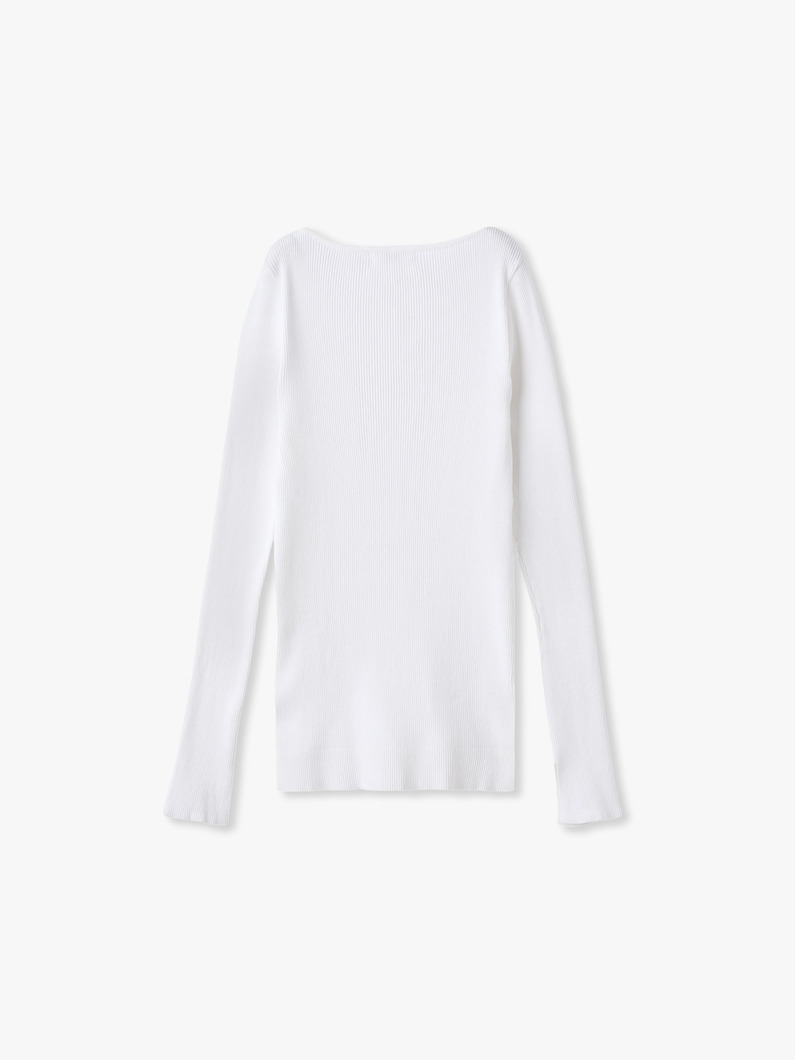 ギザボートネック プルオーバー（ホワイト/イエロー/ライトブルー/ネイビー） 詳細画像 navy 1