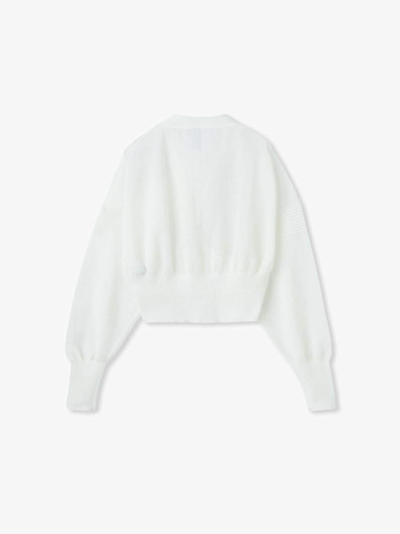 TC ガーター ルーセント クロップド カーディガン 詳細画像 lavender 1
