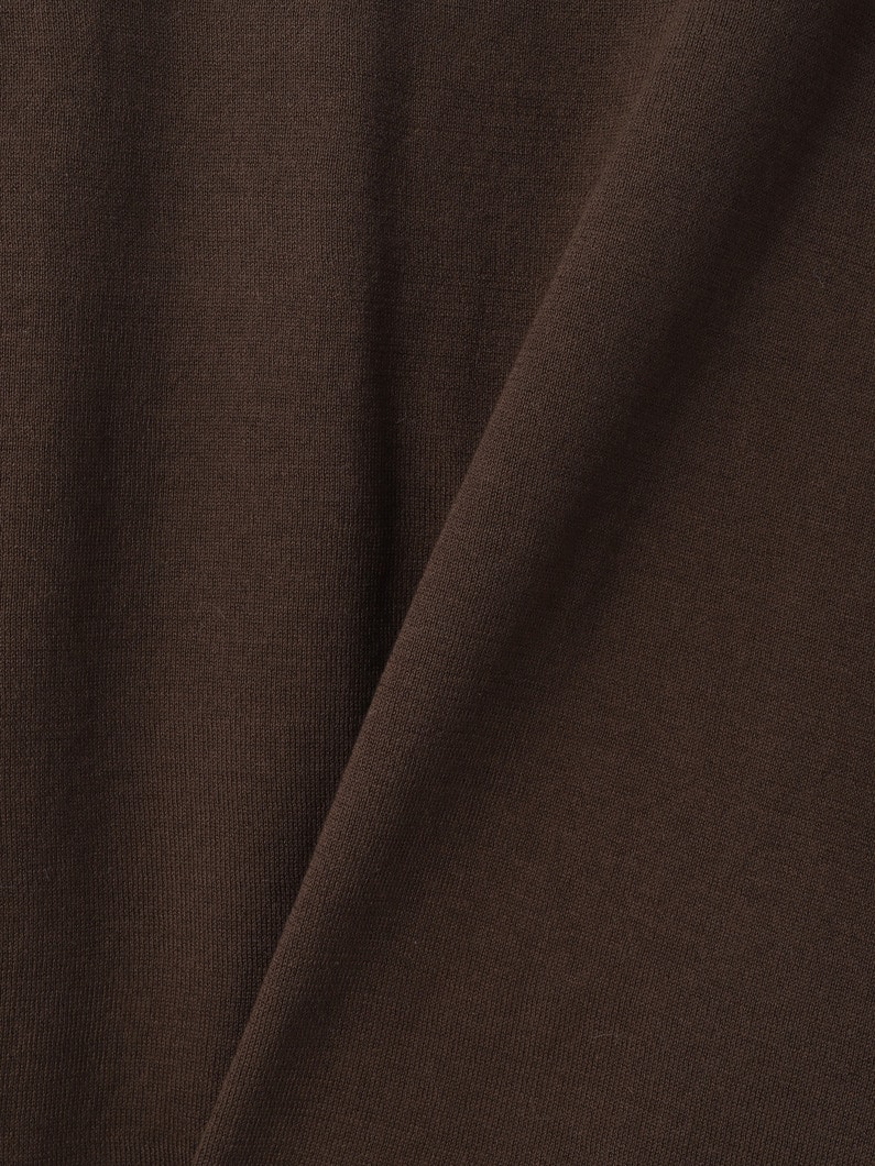 コットン ニット ティー（ブラウン/グリーン/グレー） 詳細画像 brown 3