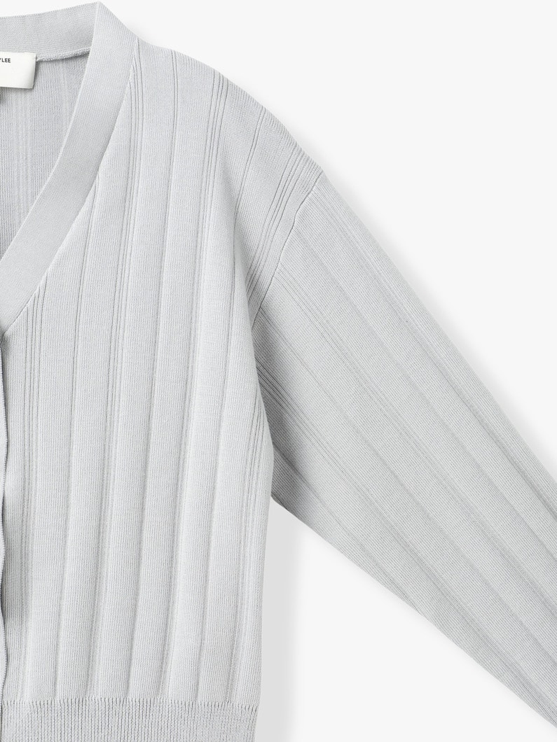 コットン ニット カーディガン（ブラウン/グリーン/グレー） 詳細画像 green 2