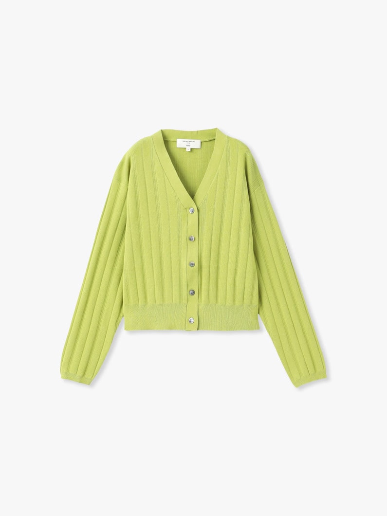 コットン ニット カーディガン（ブラウン/グリーン/グレー） 詳細画像 green 4