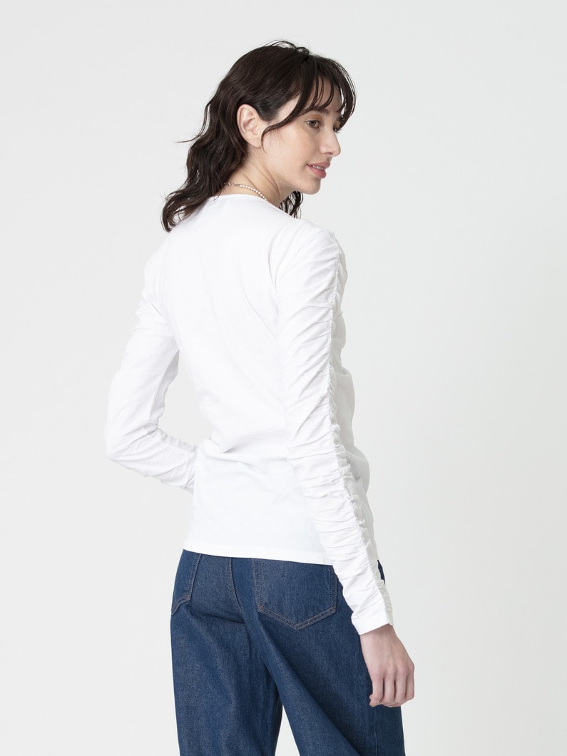 レヴァリー ロングスリーブ トップ 詳細画像 white 2