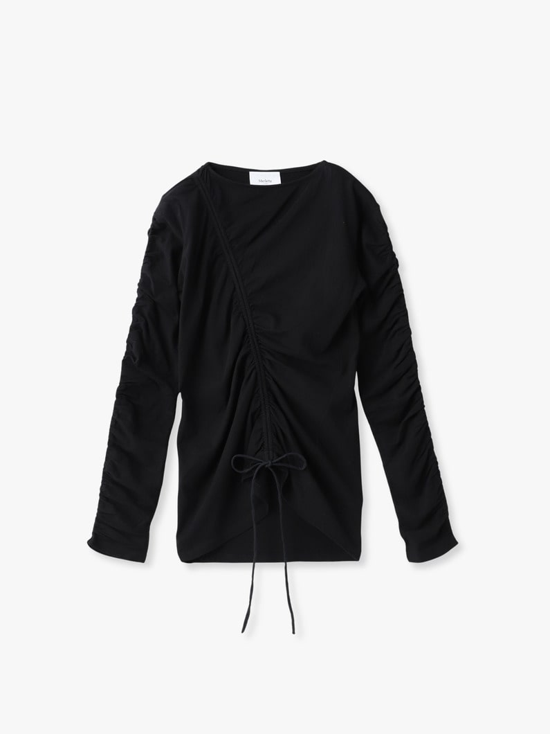 レヴァリー ロングスリーブ トップ 詳細画像 black 1