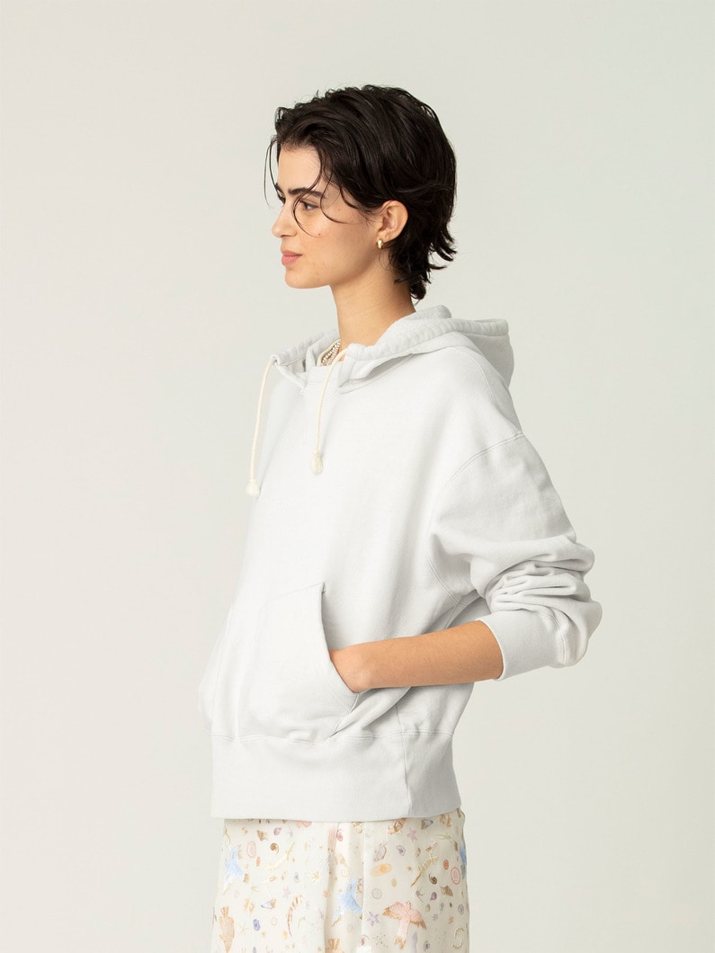 スウェット フーディー（アイボリー/ブラック） 詳細画像 ivory 2