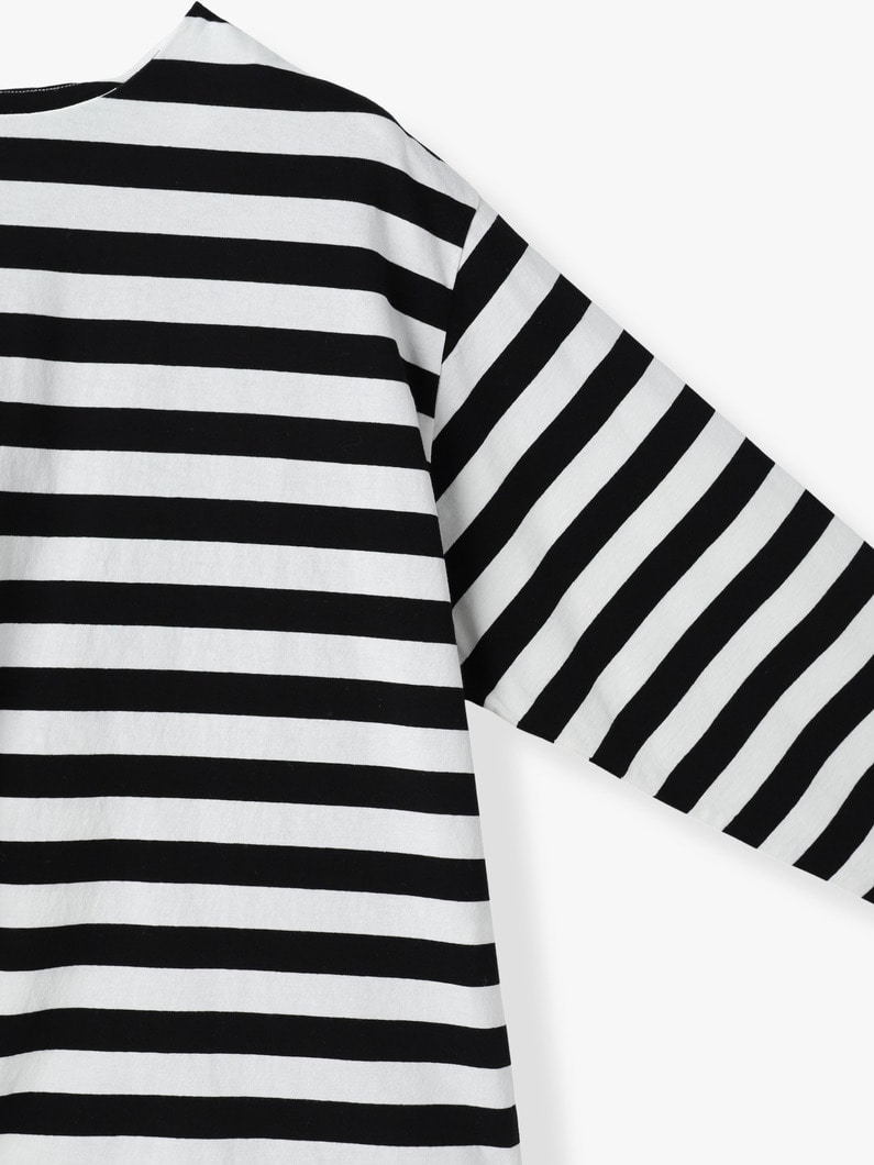 オーガニックコットン ストライプ ロングスリーブティー 詳細画像 light blue 2