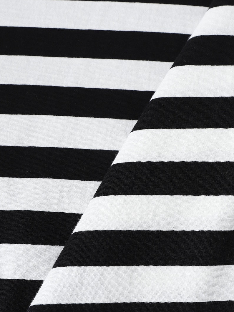 オーガニックコットン ストライプ ロングスリーブティー 詳細画像 light blue 3