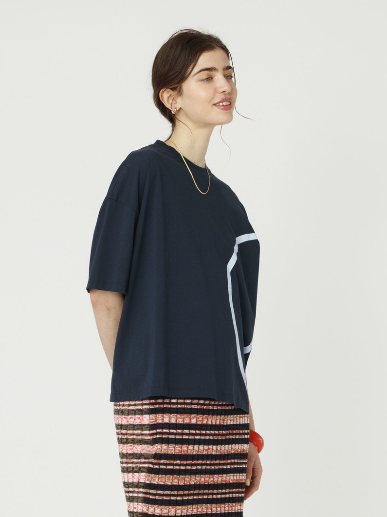 ピースマーク プリントティー 詳細画像 navy 2