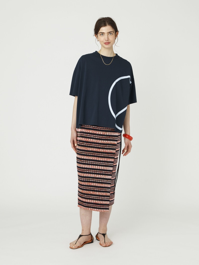 ピースマーク プリントティー 詳細画像 navy 4