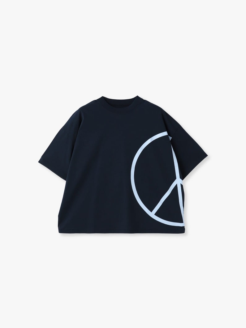 ピースマーク プリントティー 詳細画像 navy 5