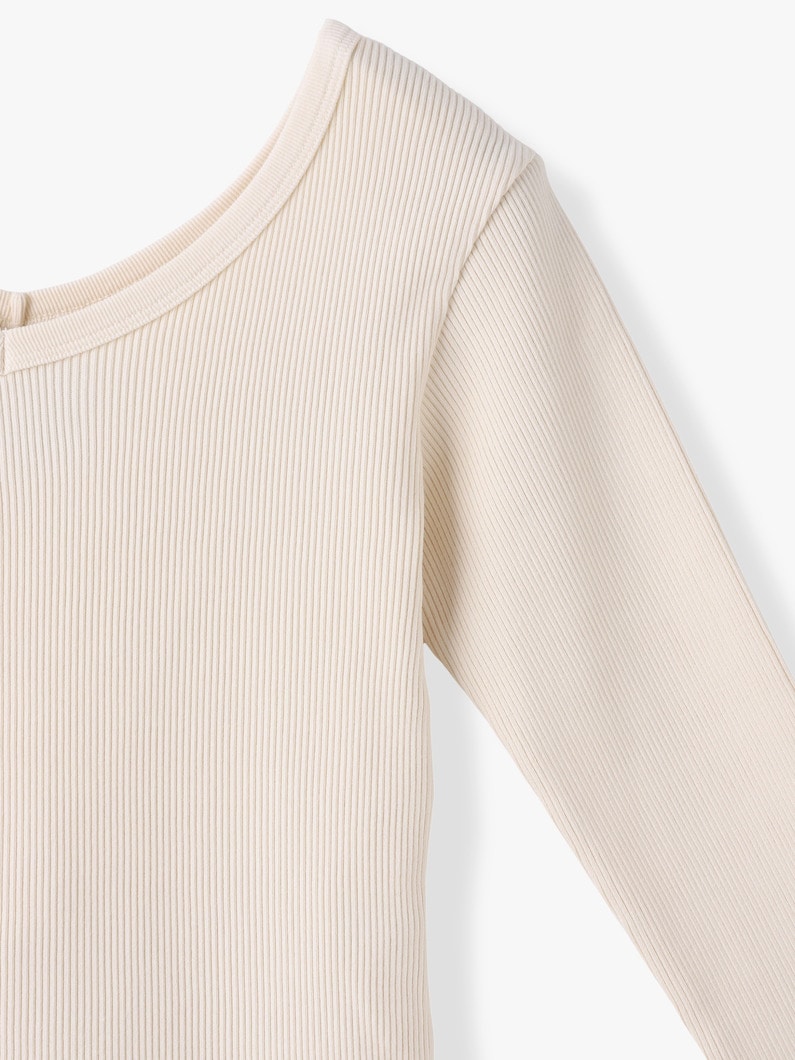 ピグメント リブ ワイドネック プルオーバー 詳細画像 ivory 2