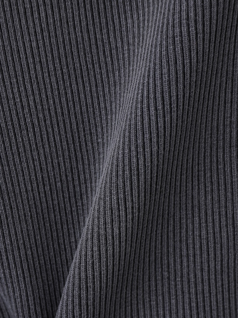 ピグメント リブ スリーブレス トップ 詳細画像 charcoal gray 3