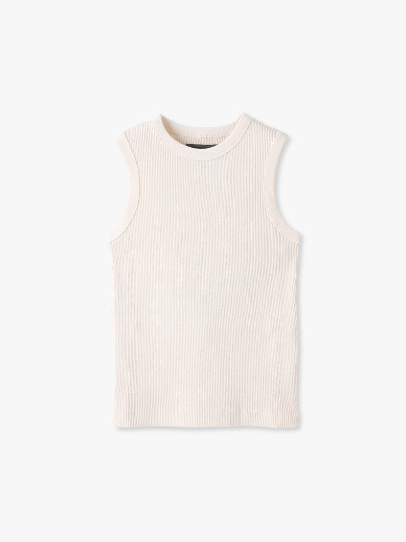 ピグメント リブ スリーブレス トップ 詳細画像 ivory 3