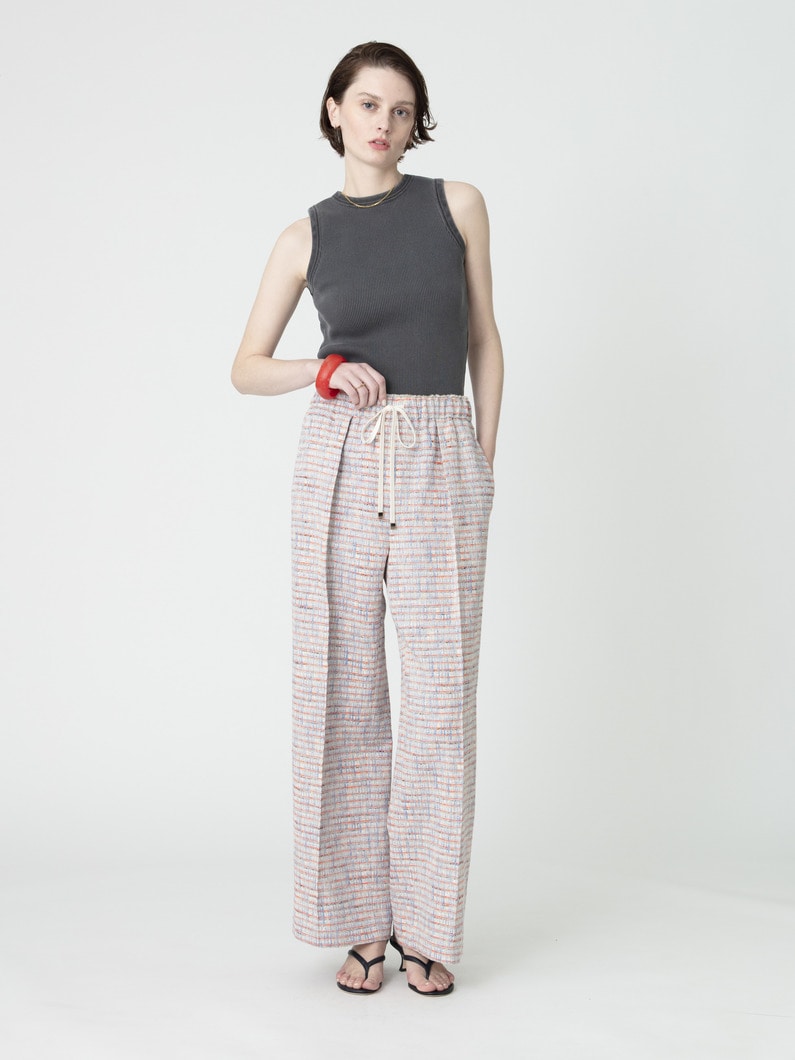 ピグメント リブ スリーブレス トップ 詳細画像 charcoal gray 2