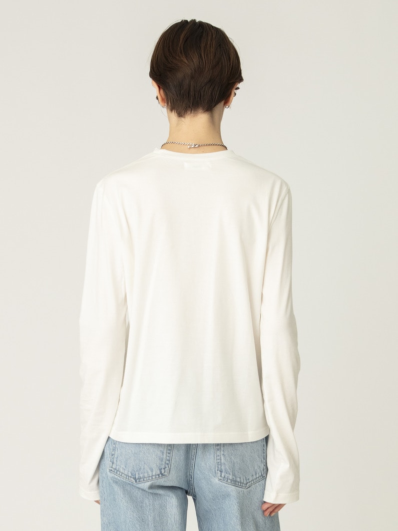 ラブ イズ プリント ロングスリーブティー 詳細画像 white 3