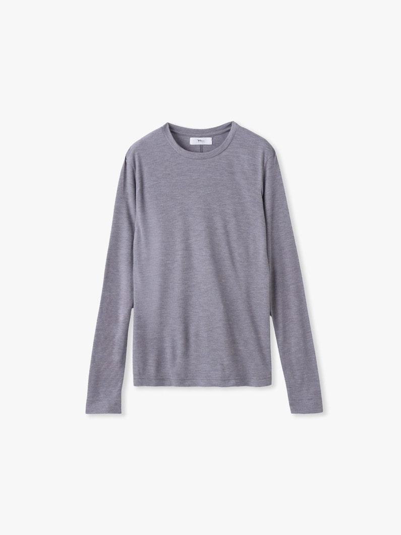 スムースストレッチ ロングスリーブ ティー 詳細画像 gray