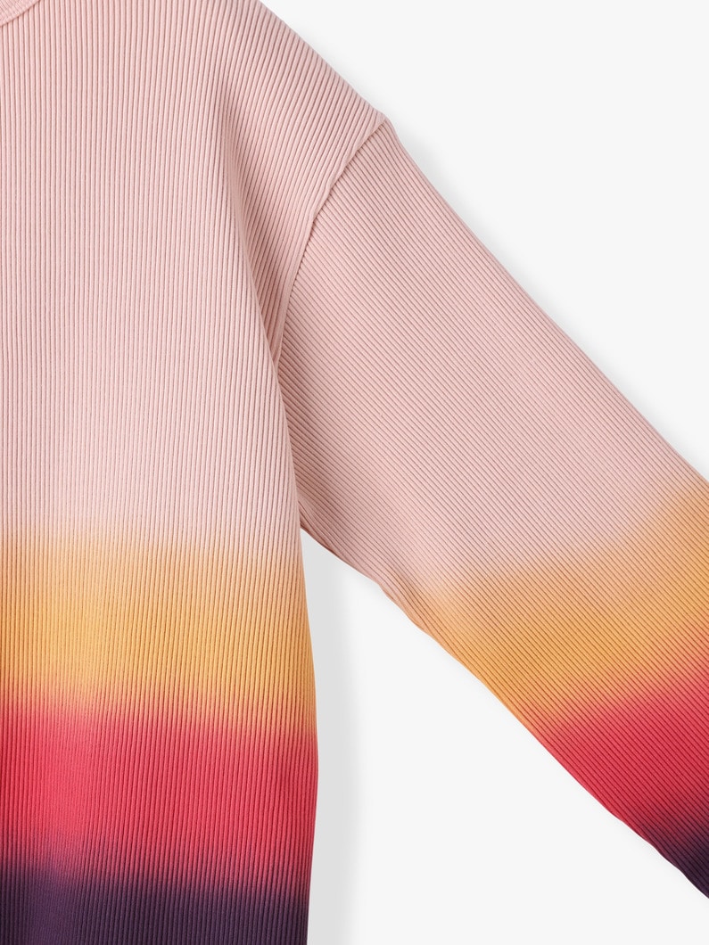 グラデーション リブ トップ 詳細画像 pink 2