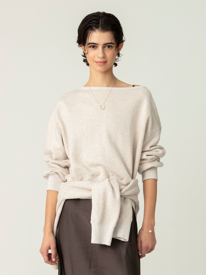 ギャザー スウェット プルオーバー 詳細画像 ivory 1