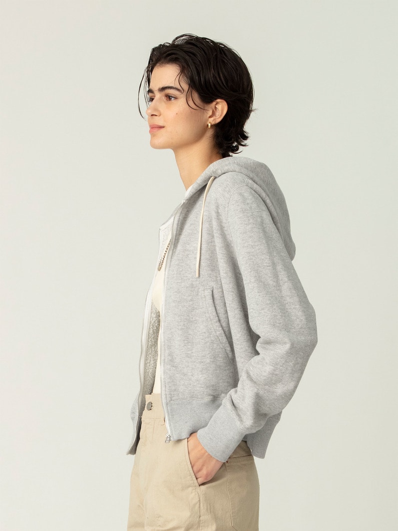 フレンチテリー ジップ フーディー 詳細画像 gray 2