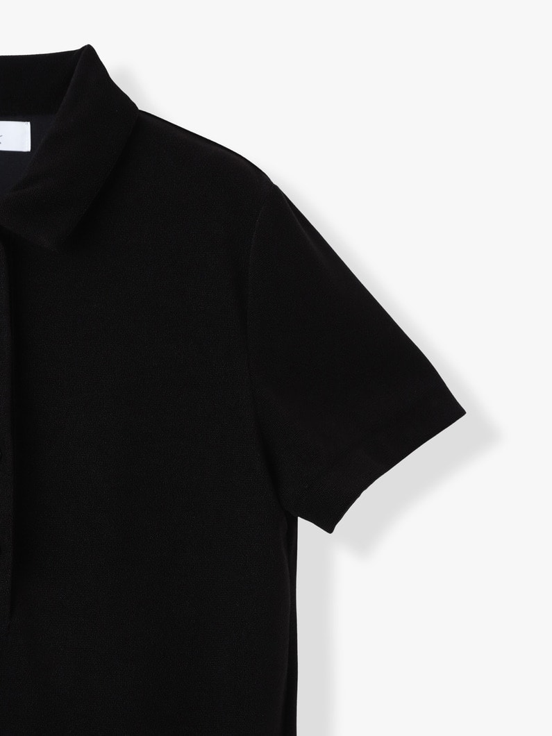 パイル ポロシャツ（ブラウン/ブラック） 詳細画像 black 2
