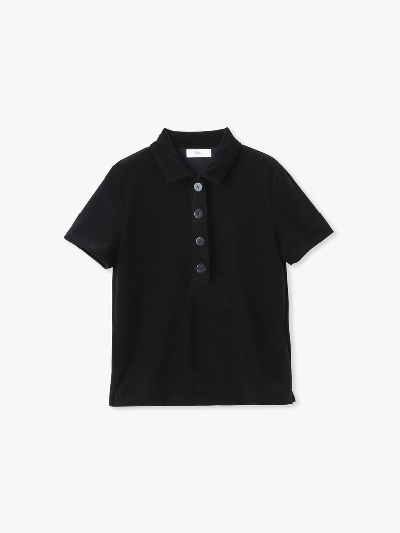 パイル ポロシャツ（ブラウン/ブラック） 詳細画像 black 3