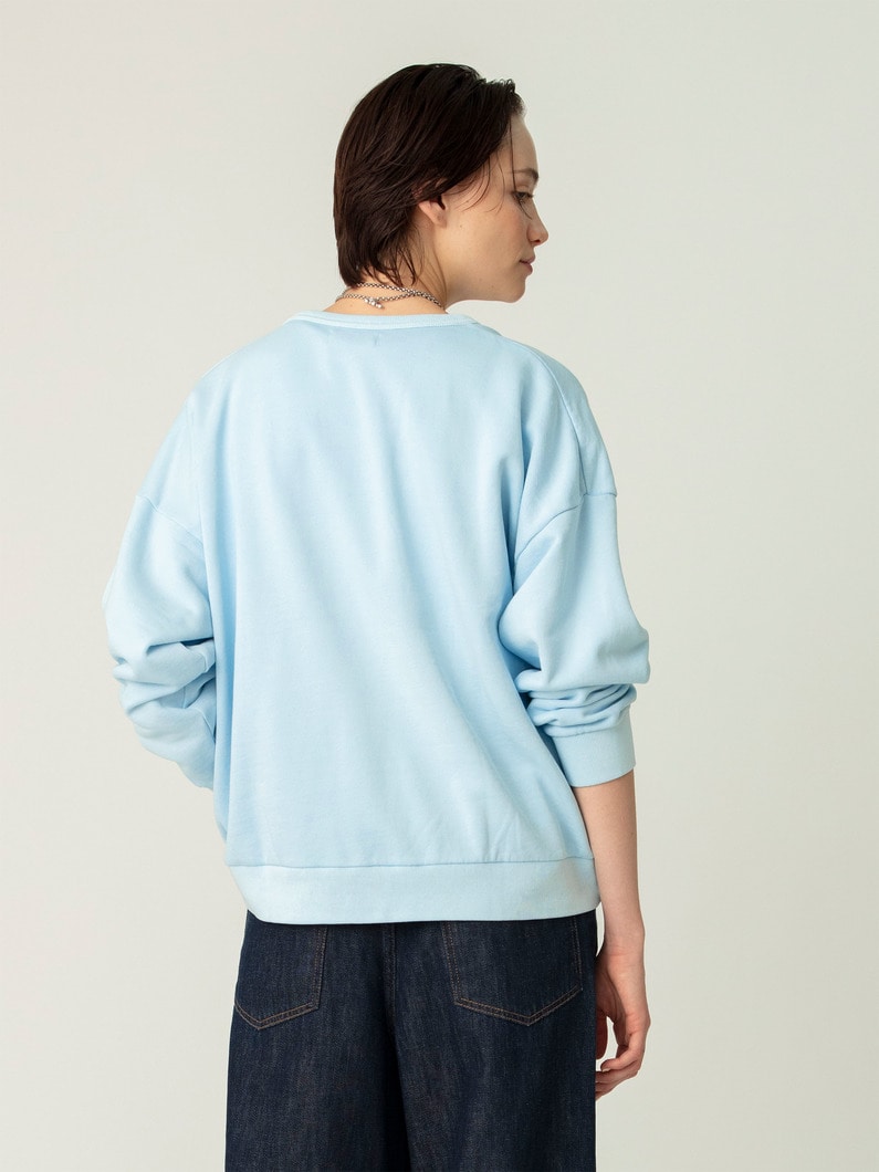 ピグメントダイ ロングスリーブ トップ 詳細画像 light blue 2