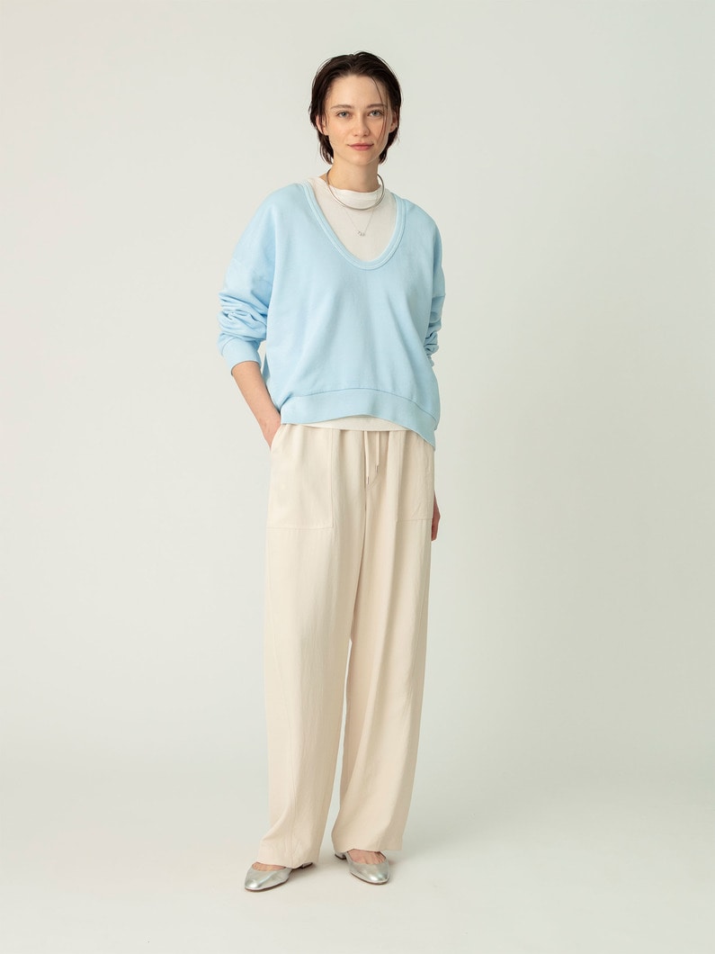 ピグメントダイ ロングスリーブ トップ 詳細画像 light blue 4