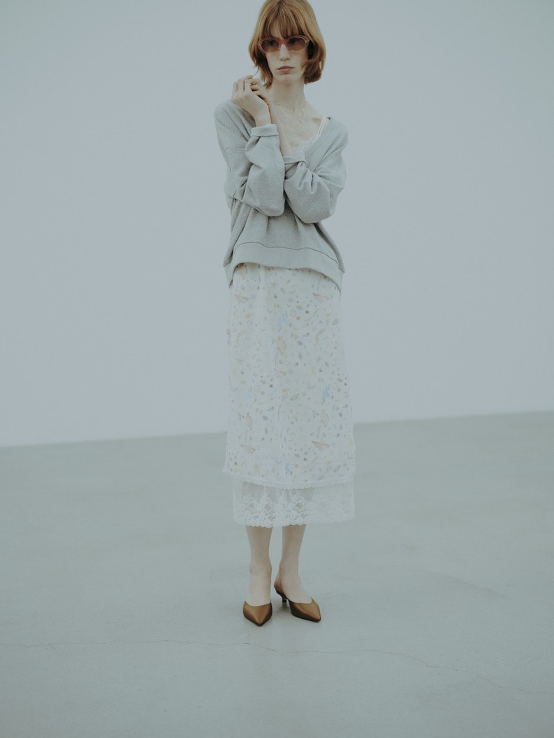 ピグメントダイ ロングスリーブ トップ 詳細画像 gray 2