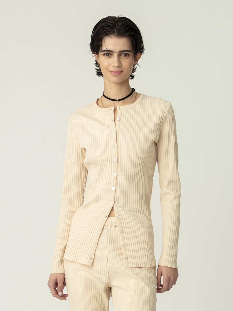 トタンリブ カーディガン 詳細画像 ivory 1