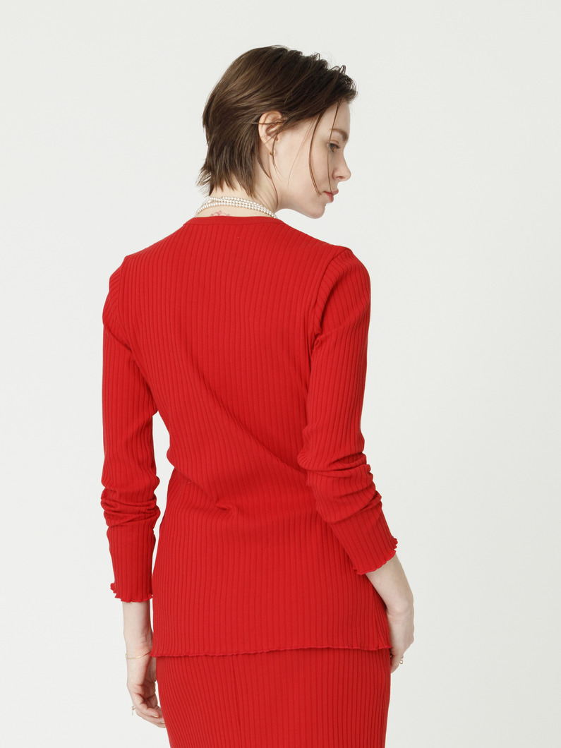 トタンリブ カーディガン 詳細画像 red 2