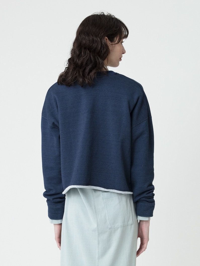 インディゴ スウェット プルオーバー 詳細画像 indigo 3