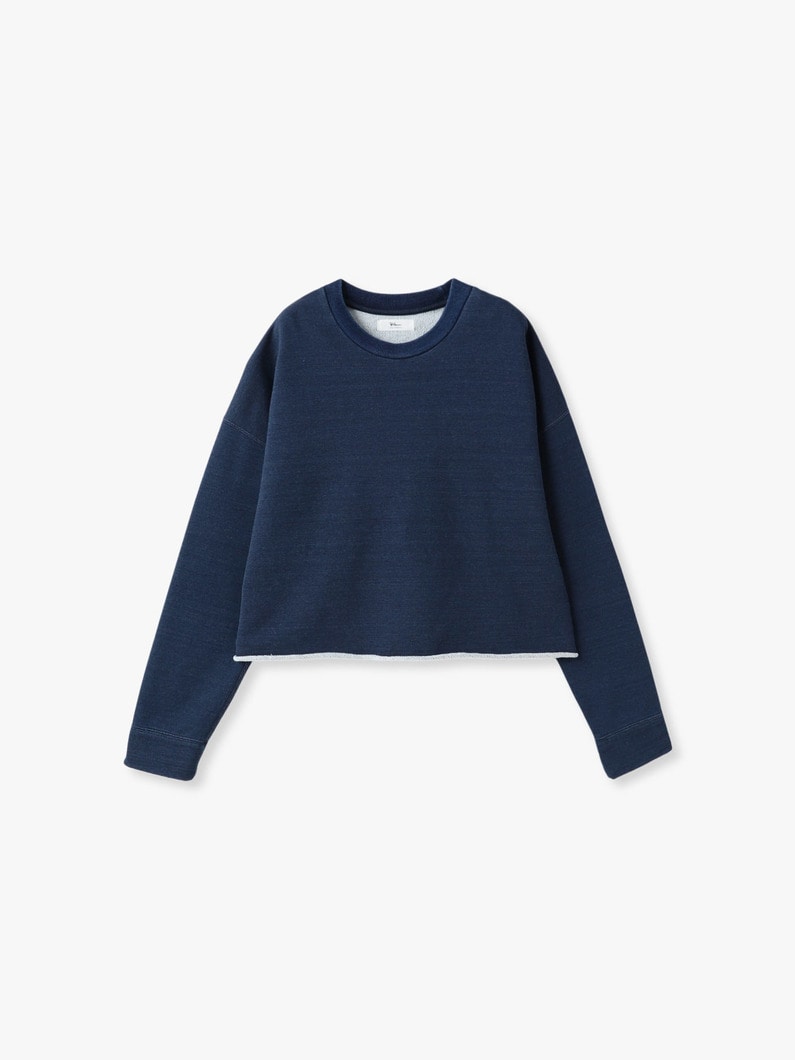 インディゴ スウェット プルオーバー 詳細画像 indigo 4