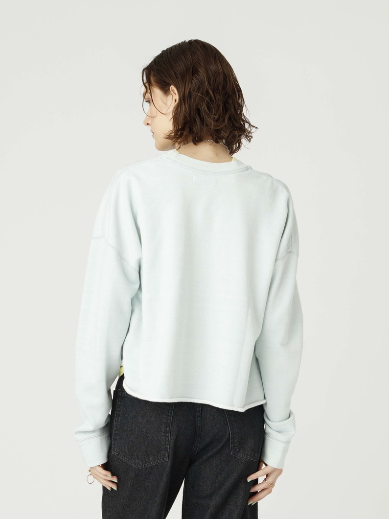 インディゴ スウェット プルオーバー 詳細画像 pale blue 2