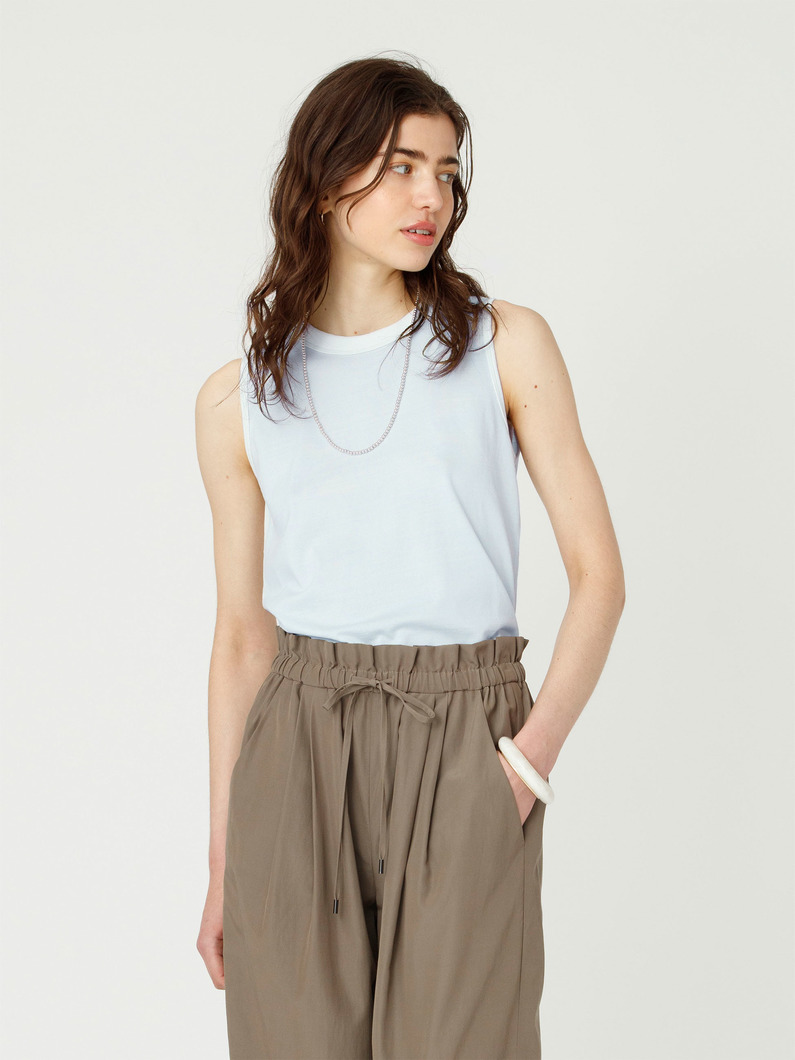 インディゴ スリーブレス トップ 詳細画像 pale blue