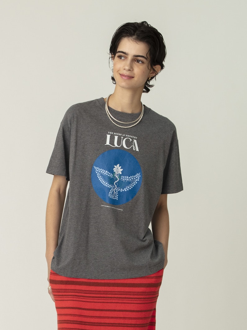 ルカ プリント ティー 詳細画像 top gray 1