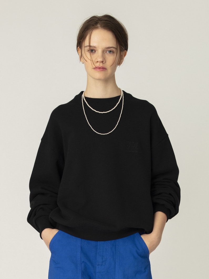 ロゴ スウェット プルオーバー（ホワイト/ブラック） 詳細画像 black 1