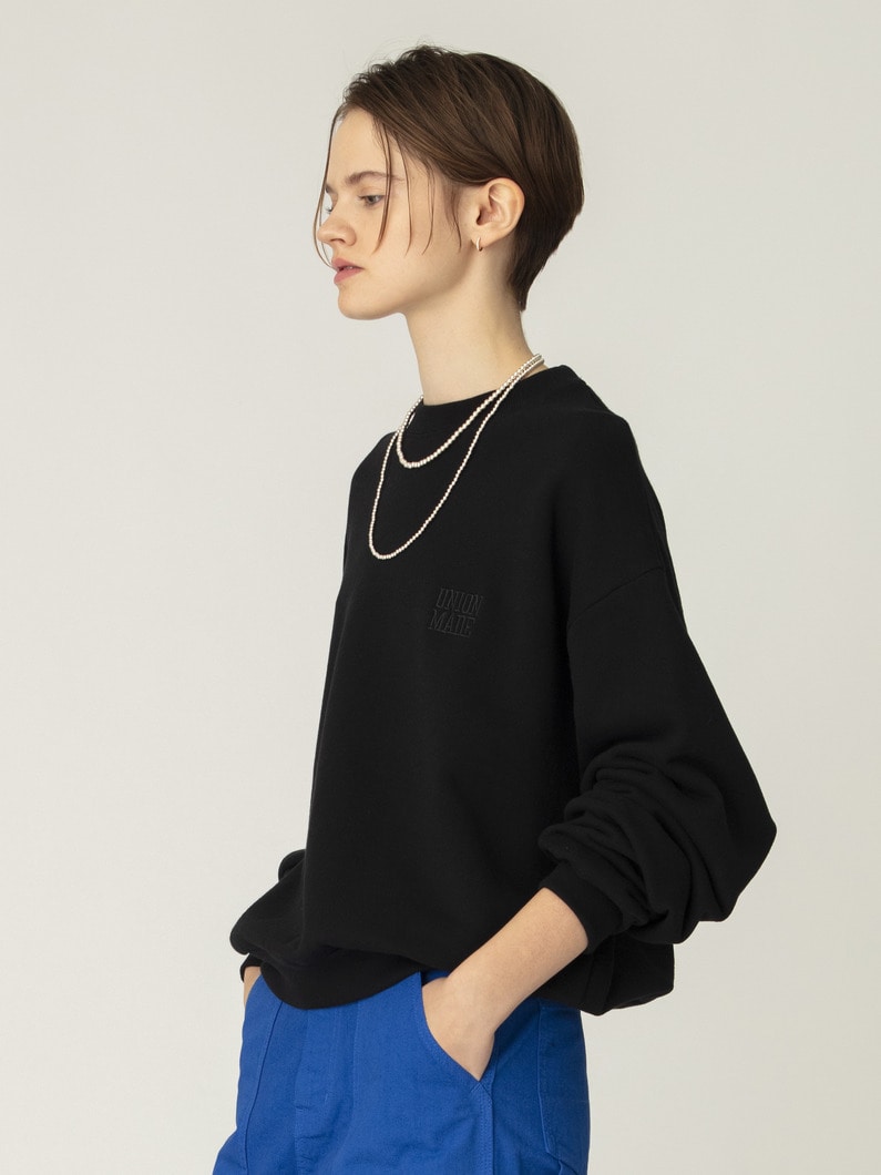 ロゴ スウェット プルオーバー（ホワイト/ブラック） 詳細画像 black 2