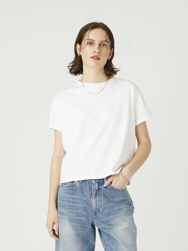 サステナブルコットン ティー（women） 詳細画像 white