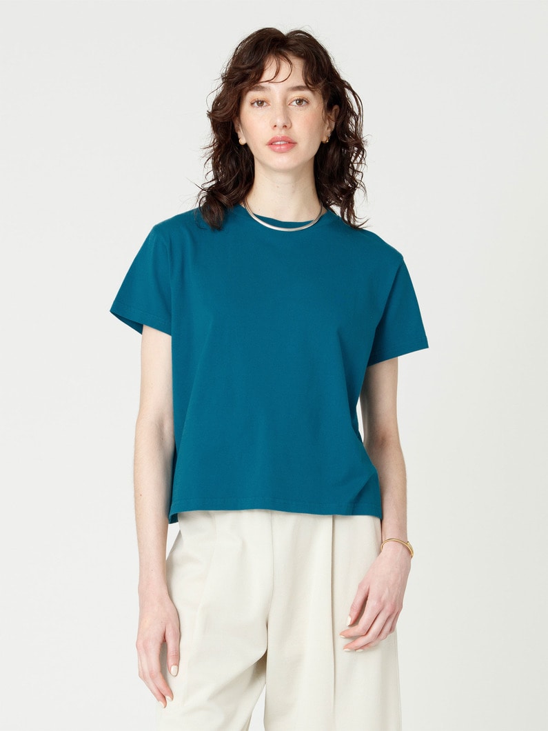 サステナブルコットン ティー（women） 詳細画像 blue 1