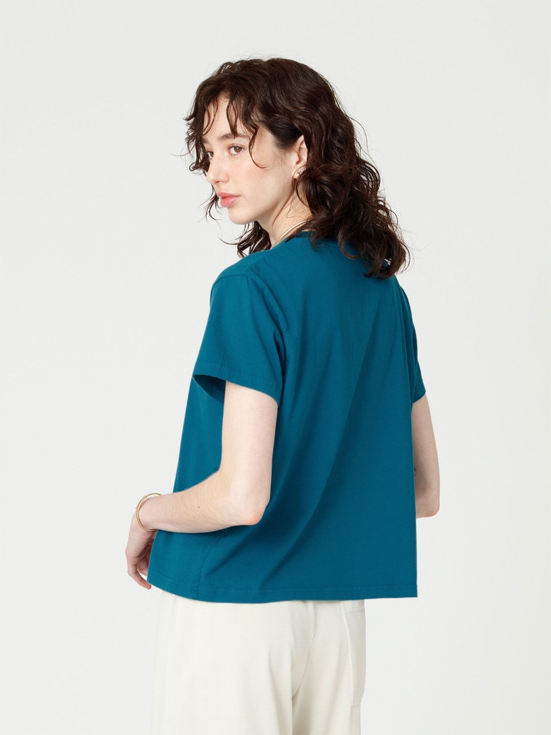 サステナブルコットン ティー（women） 詳細画像 blue 2
